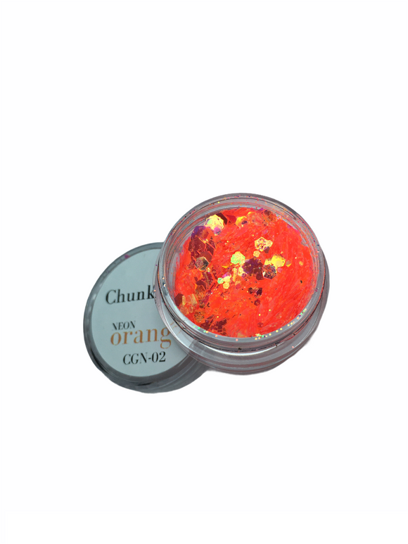 Chunky Glitter NEON Orange
