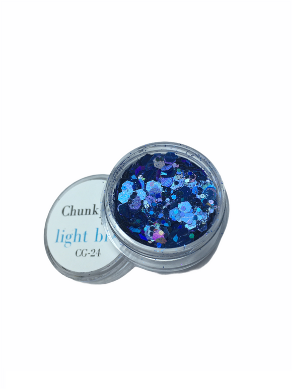 Chunky Glitter light blue