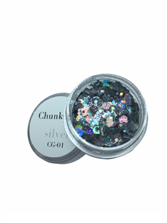 Chunky Glitter silver