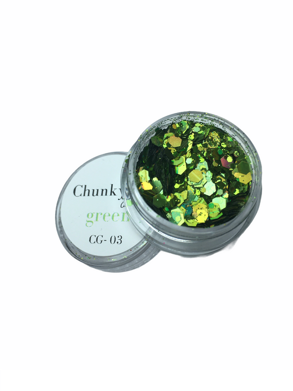 Chunky Glitter green